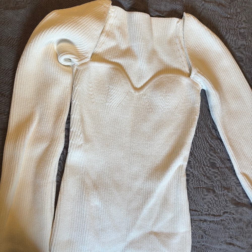 Pixie Market White Chiara Top